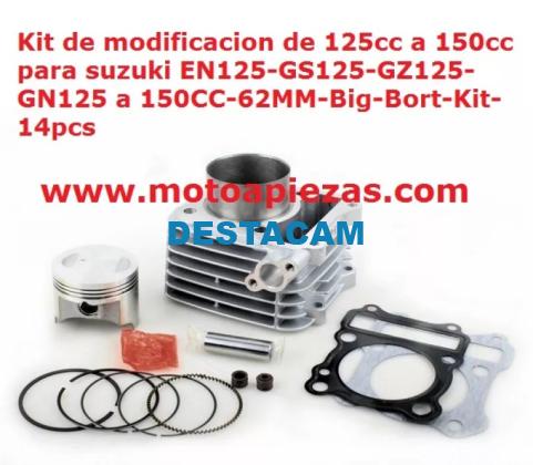 KIT DE TRANSFORMACION DE CILINDRO 125CC A 150CC PARA  SUZUKI EN125 GS125 GZ125 GN125 A 150CC 14PCS L