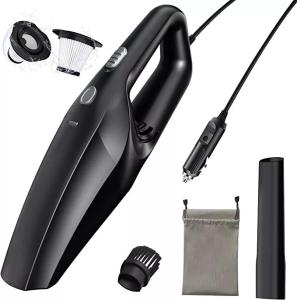 TEMOLA ASPIRADOR DE COCHE, 12V ASPIRADORA COCHE PORTáTIL DE ALTA POTENCIA CON CABLE DE 16 FT